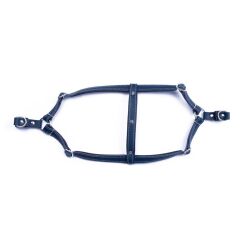 Doggie Konforlu Gerçek Deriden El Yapımı Ronin Model Köpek Göğüs Tasması S-1,5x40-45cm - Royal Blue