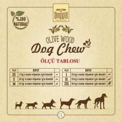 Doggie Doğal Zeytin Ağacı Çiğneme Oyuncağı