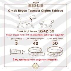 Doggie Konforlu Gerçek Deriden El Yapımı Pati Desenli Köpek Boyun Tasması