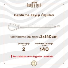 Doggie Konforlu Gerçek Deriden El Yapımı Köpek Gezdirme Kayışı