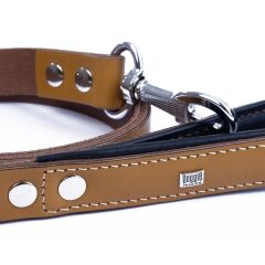 Doggie Fırstclass Gerçek Deriden El Yapımı Köpek Gezdirme Kayışı