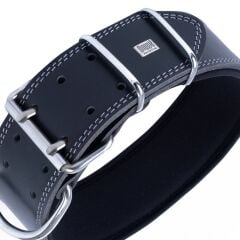 Doggie Çift Kat Gerçek Deriden El Yapımı Köpek Boyun Tasması