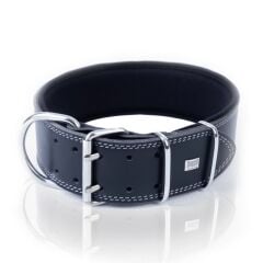 Doggie Çift Kat Gerçek Deriden El Yapımı Çivili Köpek Boyun Tasması