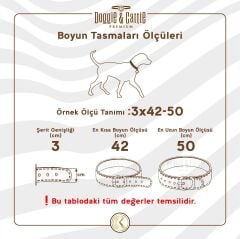 Doggie Konforlu Dokumadan El Yapımı Çivili Köpek Boyun Tasması