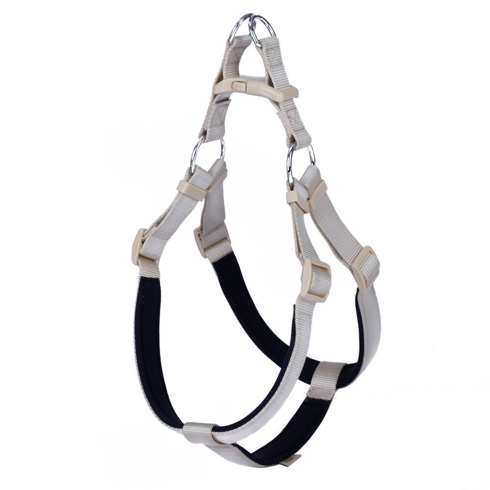 Doggie Konforlu Dokumadan El Yapımı Ronin Model Köpek Göğüs Tasması XL-2,5x65-75cm - Khaki