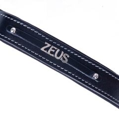 Doggie Konforlu Gerçek Deriden El Yapımı İsimlikli Köpek Boyun Tasması 3x42-50cm - Black