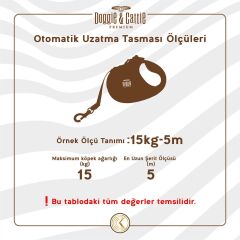 Doggie Master Serisi Otomatik Uzatma Tasması XS-12kg-3mt - Black