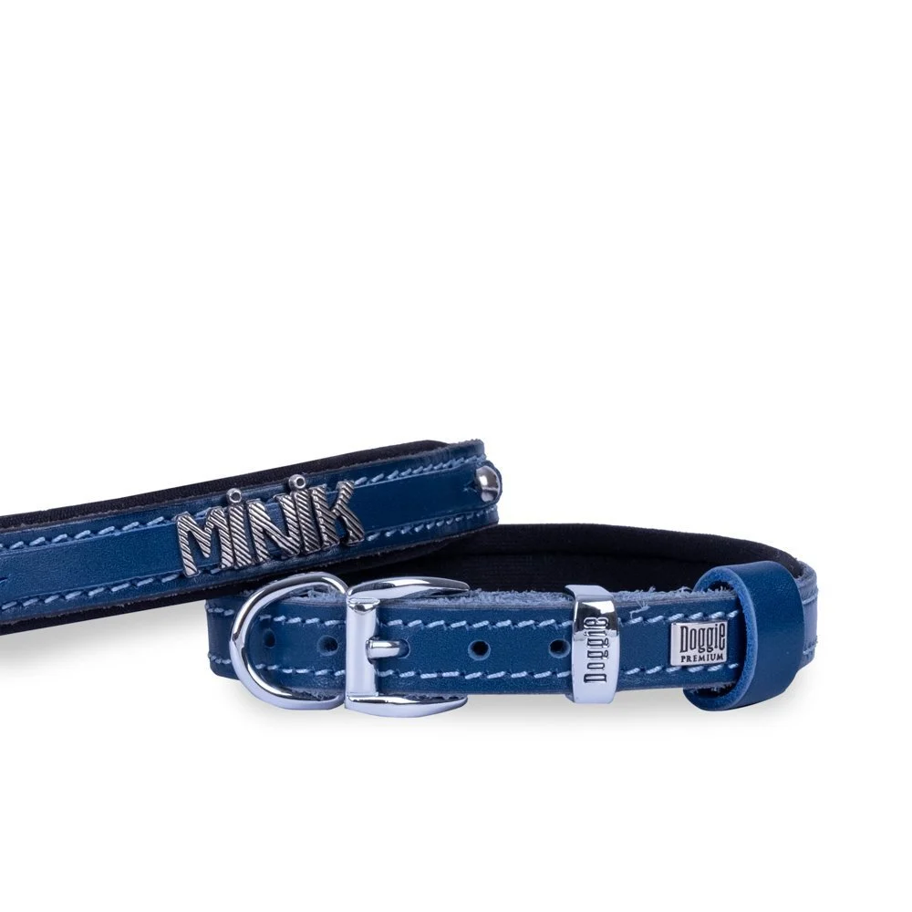 Doggie İsimlikli Deri Köpek Tasması 1.5x25-30cm