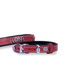 Doggie İsimlikli Deri Köpek Tasması 2x30-35cm