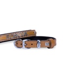 Doggie İsimlikli Deri Köpek Tasması 2x30-35cm