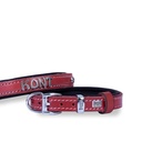 Doggie İsimlikli Deri Köpek Tasması 2x35-40cm