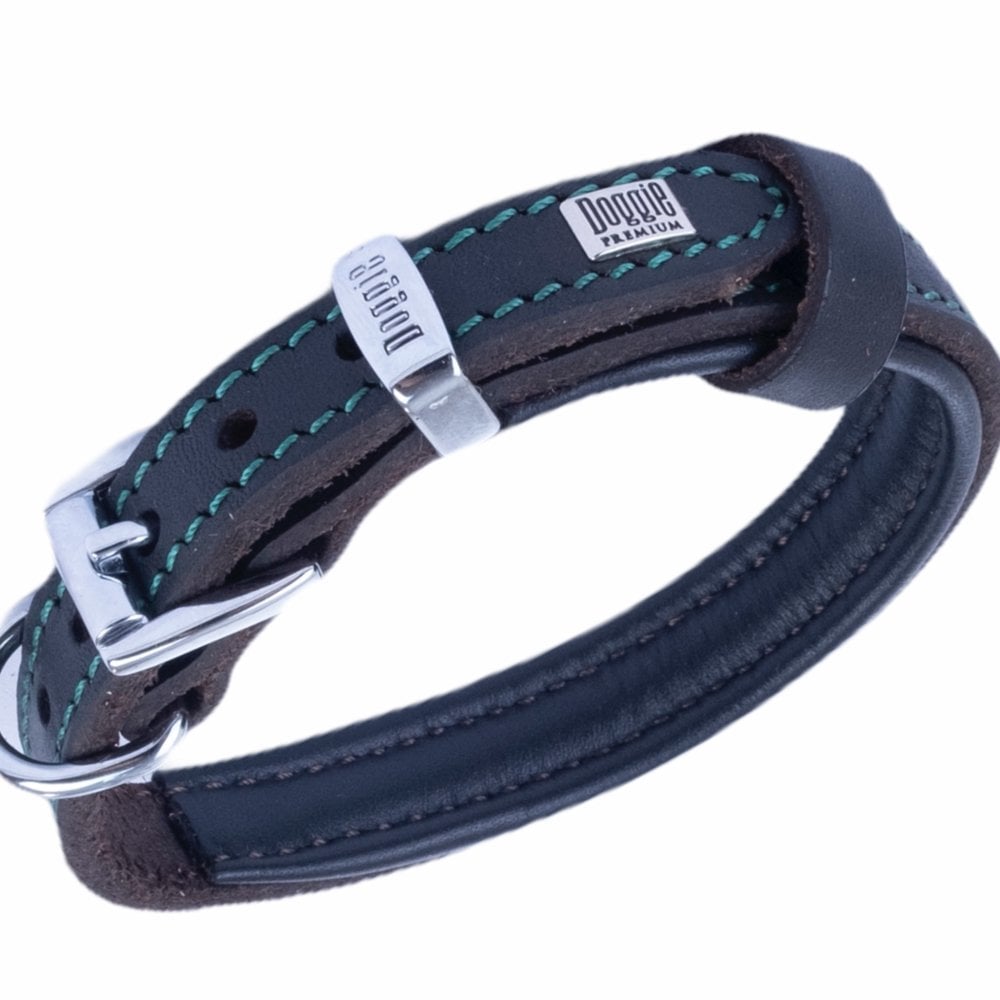 Doggie Yağlı Deri Köpek Tasması 1.5x20-25cm