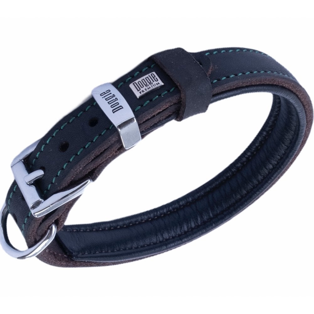 Doggie Yağlı Deri Köpek Tasması 2.5x37-45cm
