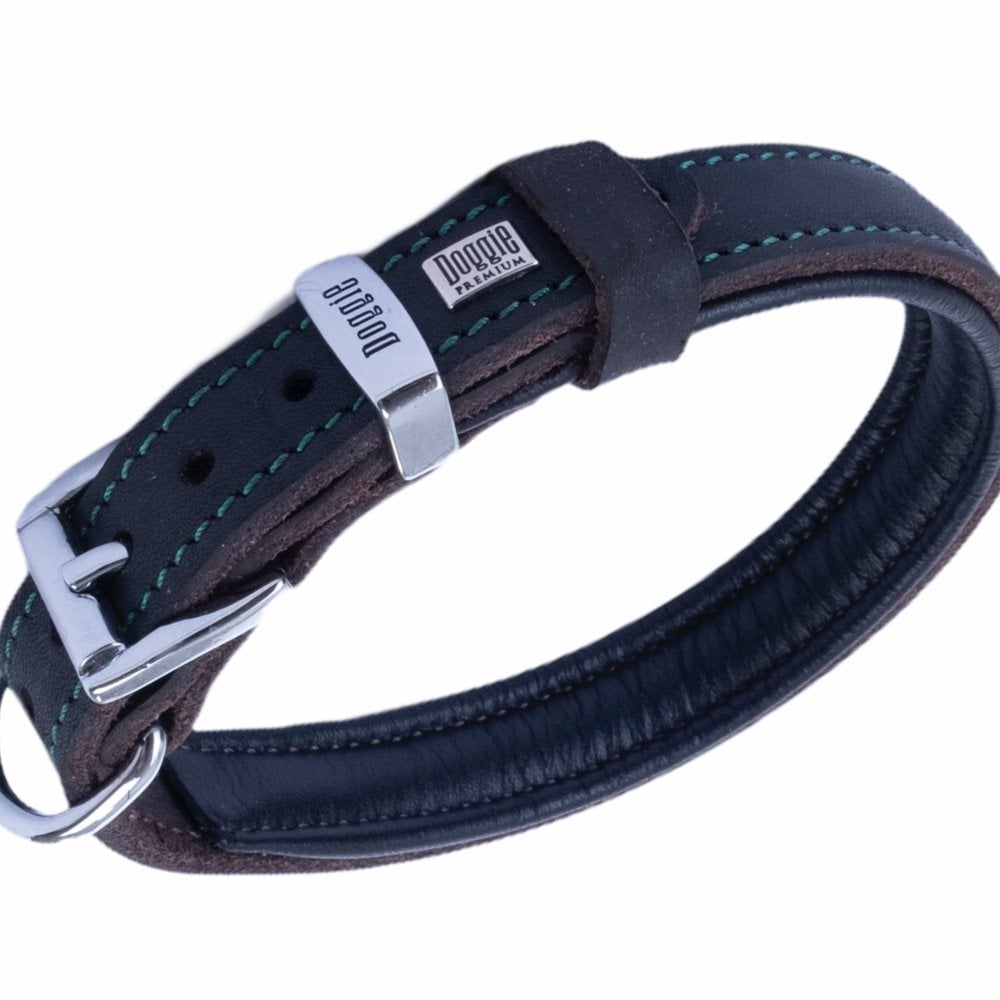 Doggie Yağlı Deri Köpek Tasması 3x42-50cm