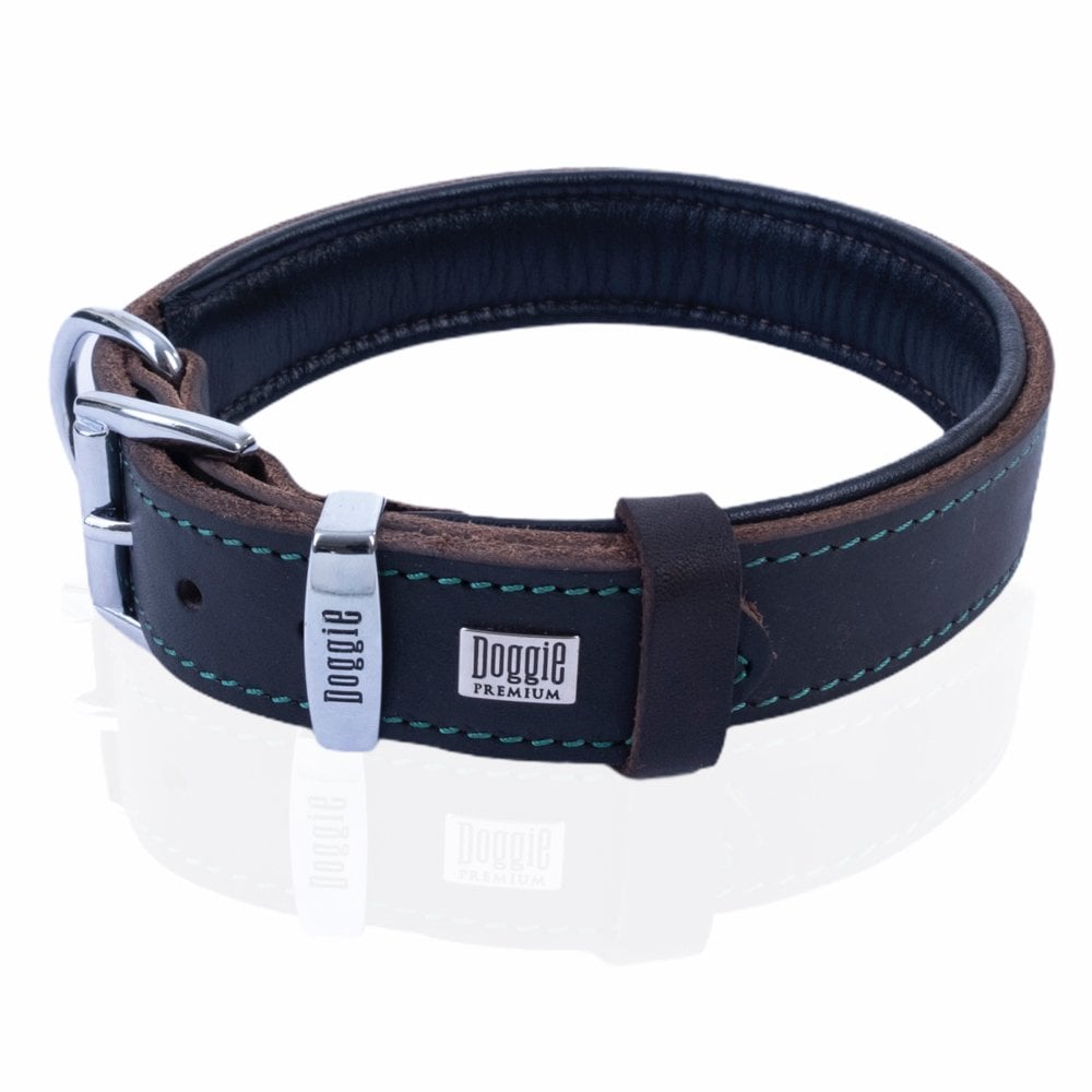 Doggie Yağlı Deri Köpek Tasması 4x52-60cm