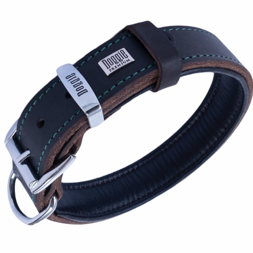 Doggie Yağlı Deri Köpek Tasması 4x57-65cm