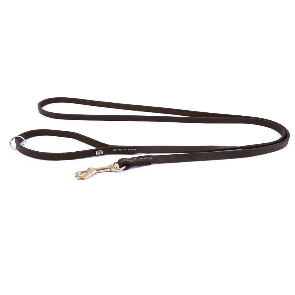 Doggie Yağlı Deri Köpek Gezdirme Kayışı 1.5x160cm