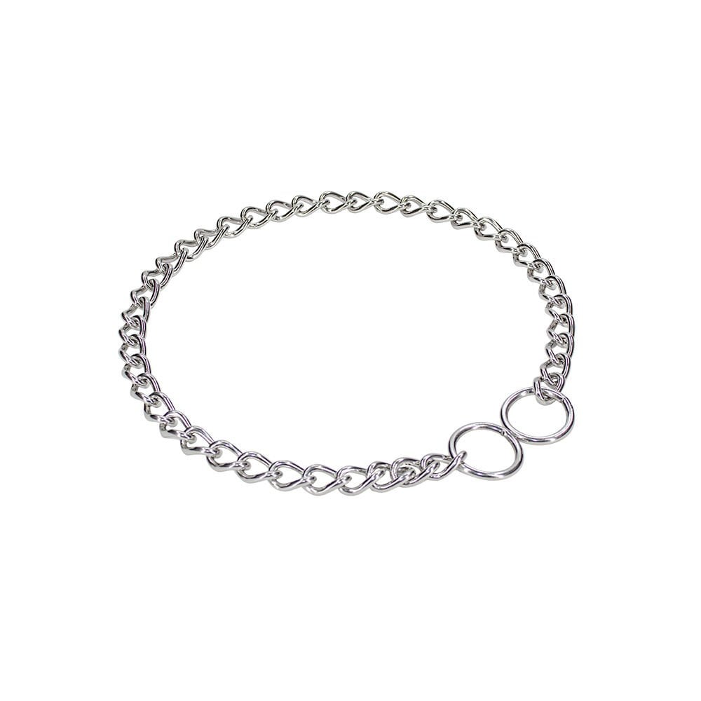 [BZT45STAINLESS] Doggie Stainless Steel Chain Dog Training Collar 0.30x30-40cm