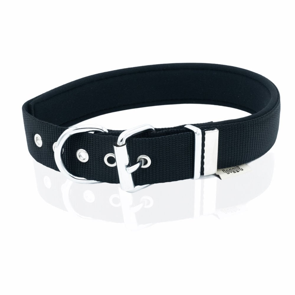 [DSBT3010MBLACK] Doggie Dokuma Köpek Tasması 3x42-50cm (Siyah)