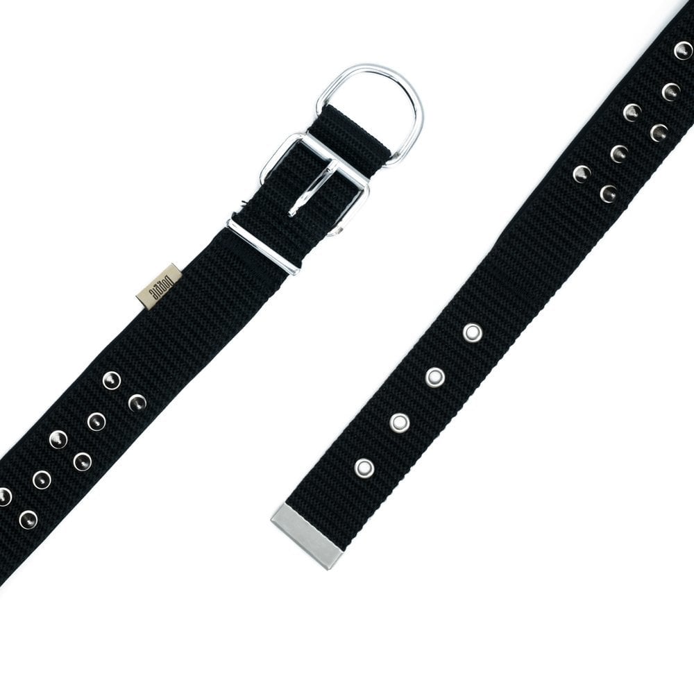 [DSBT4012SBLACK] Doggie Çivili Dokuma Köpek Tasması 4x47-55cm (Siyah)