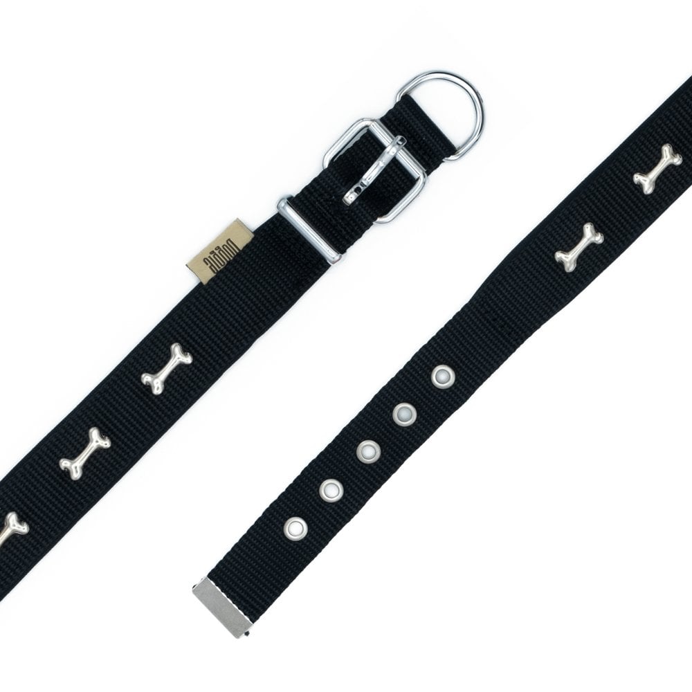 Doggie Kemik Süslü Dokuma Köpek Tasması 2x30-35cm