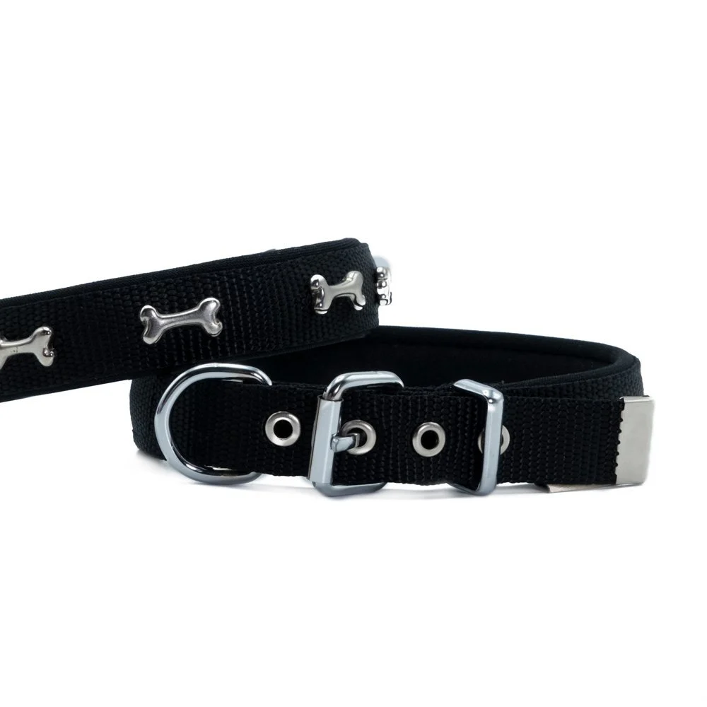 Doggie Kemik Süslü Dokuma Köpek Tasması 2x35-40cm