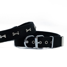 Doggie Kemik Süslü Dokuma Köpek Tasması 3x42-50cm