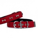 Doggie Kemik Süslü Dokuma Köpek Tasması 3x42-50cm