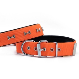 Doggie Kemik Süslü Dokuma Köpek Tasması 3x42-50cm