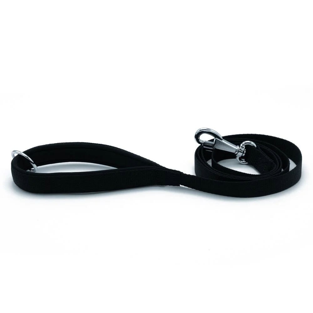 [DGZT20MBLACK] Doggie Dokuma Köpek Gezdirme Kayışı 2x140cm (Siyah)