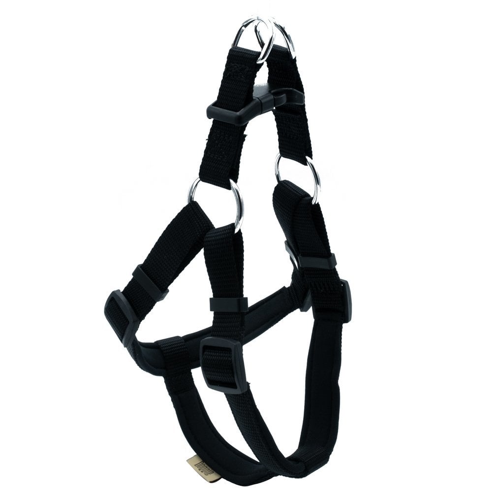 [DSGTMBLACK] Doggie Ronin Dokuma Köpek Göğüs Tasması M 45-55cm (Siyah)