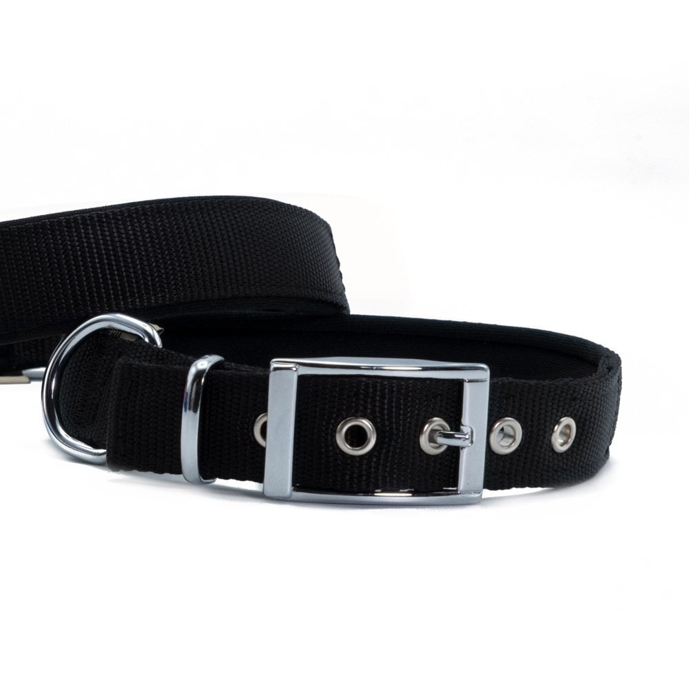 [DDBT2510MBLACK] Doggie Elit Dokuma Köpek Tasması 2.5x37-45cm (Siyah)