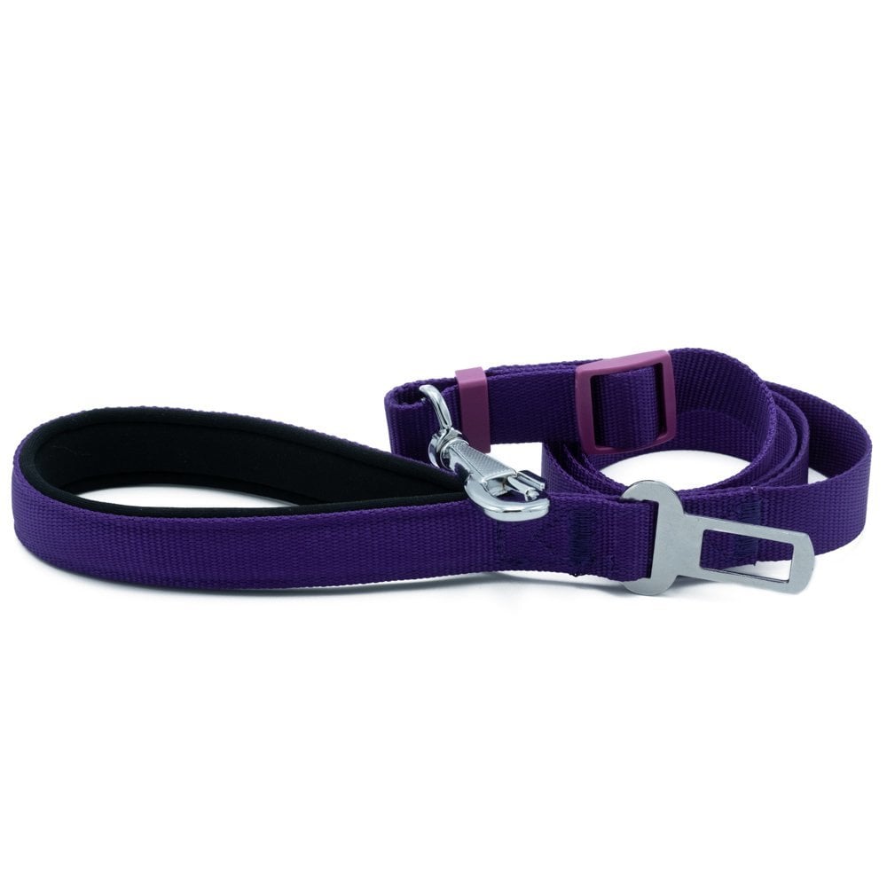Doggie Emniyet Kemerli Dokuma Köpek Gezdirme Kayışı 2.5x80-120cm