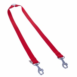 Doggie Dokuma Çift Köpek Gezdirme Kayışı 2.5x70cm