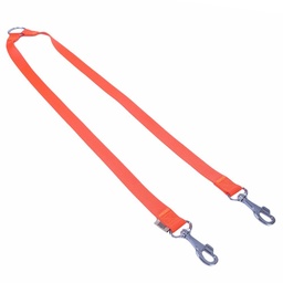 Doggie Dokuma Çift Köpek Gezdirme Kayışı 2.5x70cm