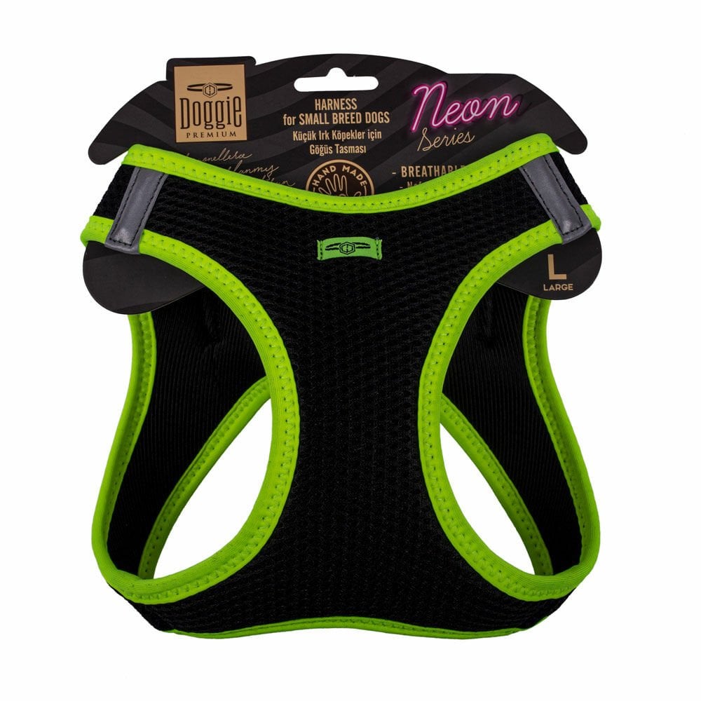 Doggie Neon Small Breed Dog Harness L 42-48cm