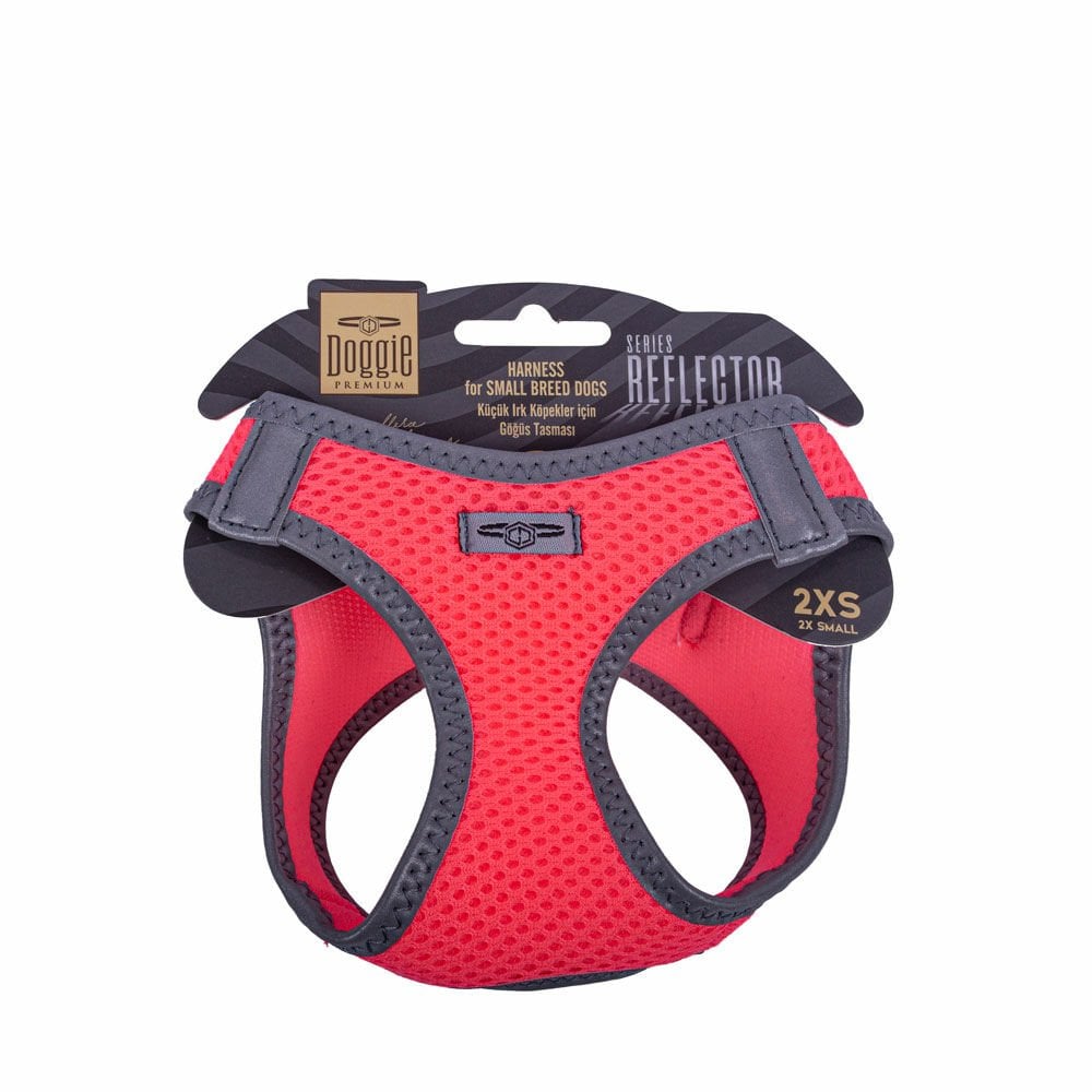 Doggie Reflektör Küçük Irk Köpek Göğüs Tasması 2XS 26-30cm