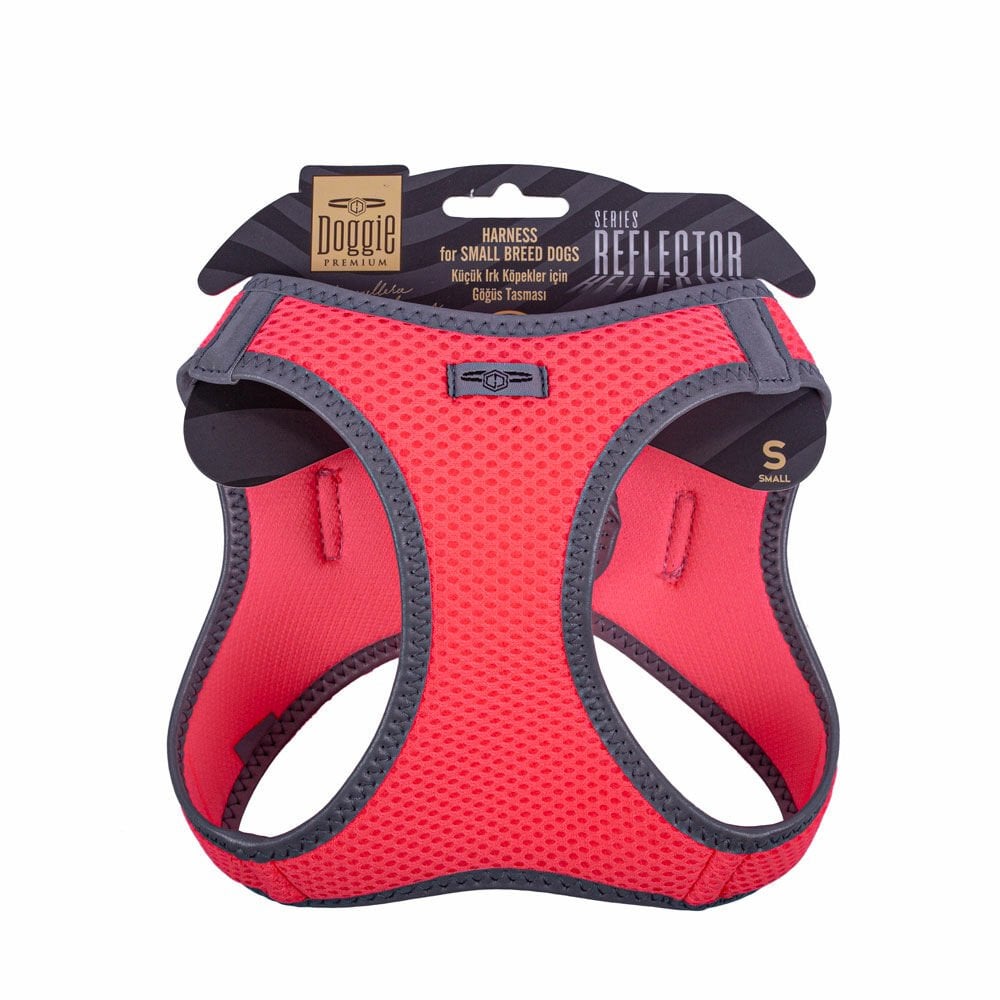 Doggie Reflective Small Breed Dog Harness S 32-38cm