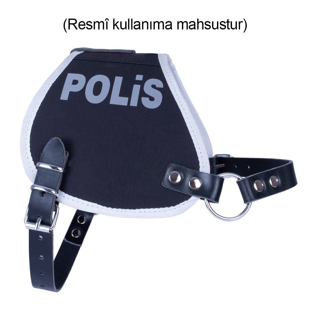 [POLXLBLACK] Doggie Police Dog Duty Vest XL 70-80cm