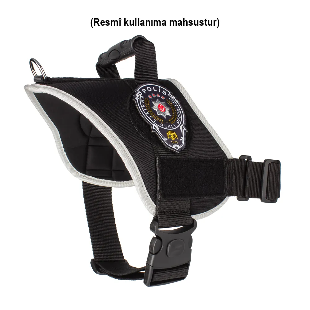[ARMAHGTXLPOL] Doggie KEM Police Patch Dog Duty Vest XL 70-80cm