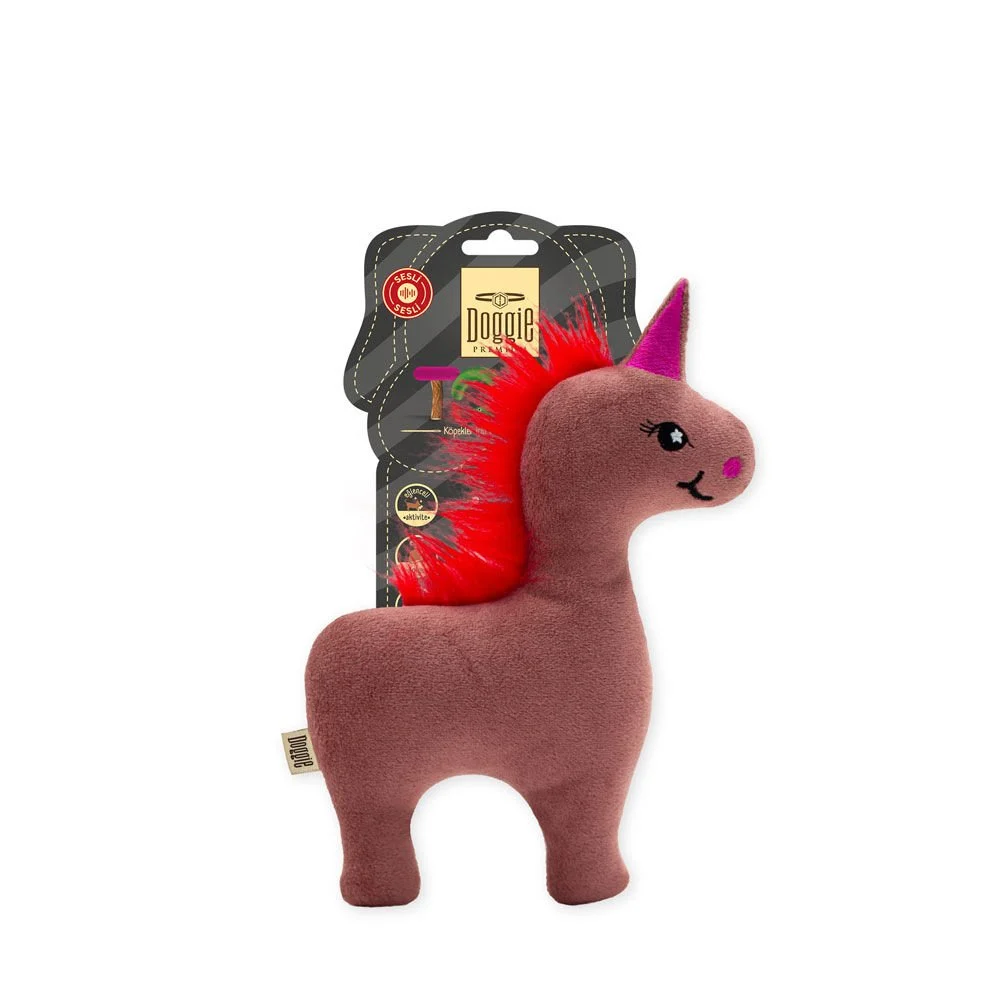 Doggie Unicorn Plush Dog Toy 20cm