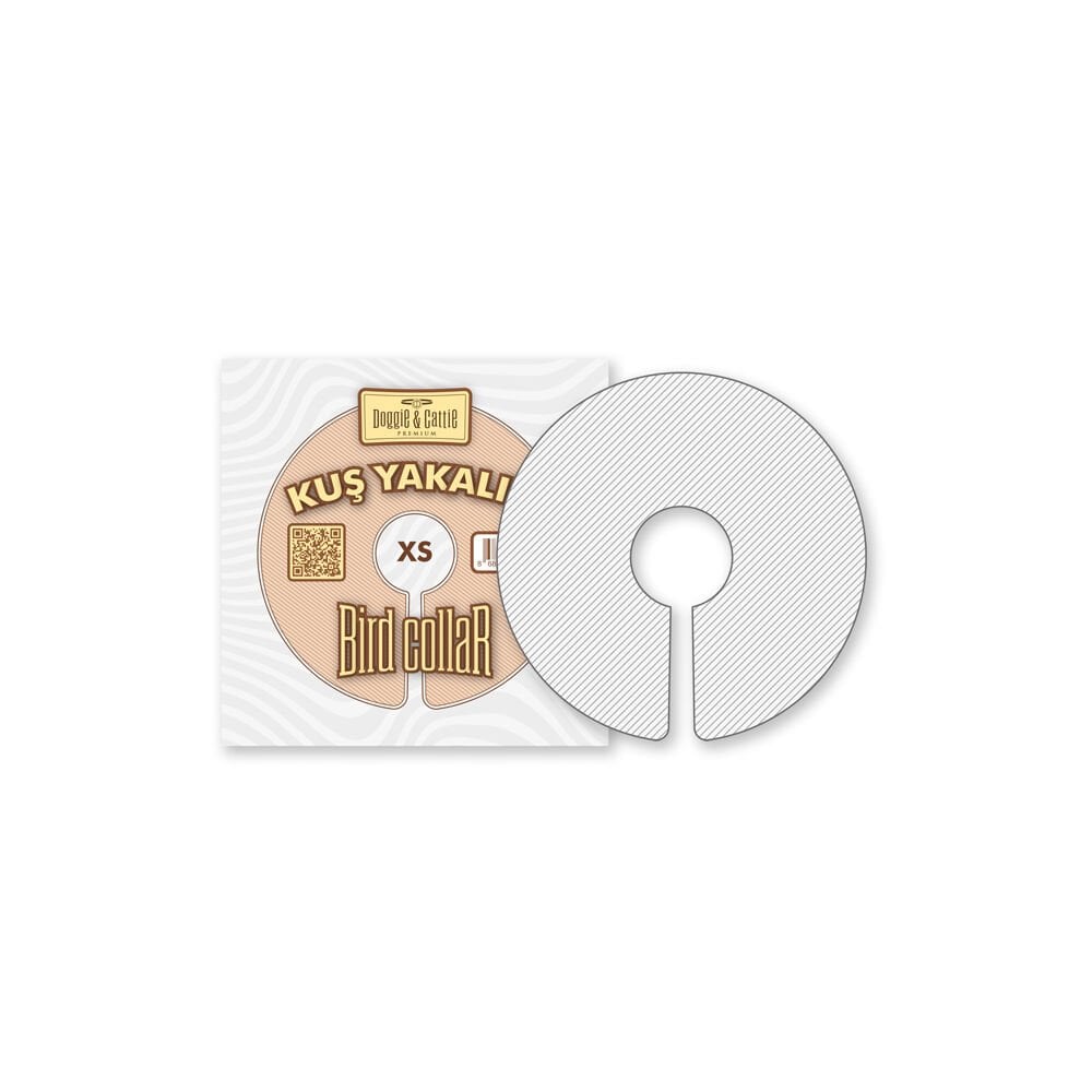 [BIRDECOLLARXS] Doggie Elizabet Kuş Yakalık XS 8cm