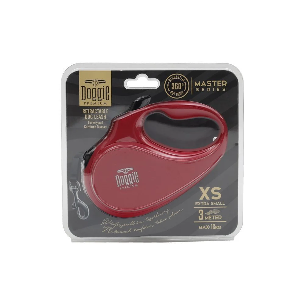Doggie Master Otomatik Makaralı Köpek Tasması XS 12kg 3m