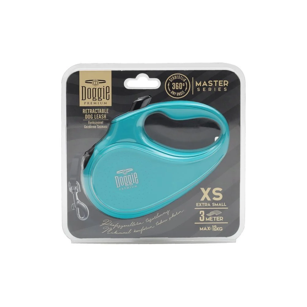 Doggie Master Retractable Dog Leash XS 12kg 3m