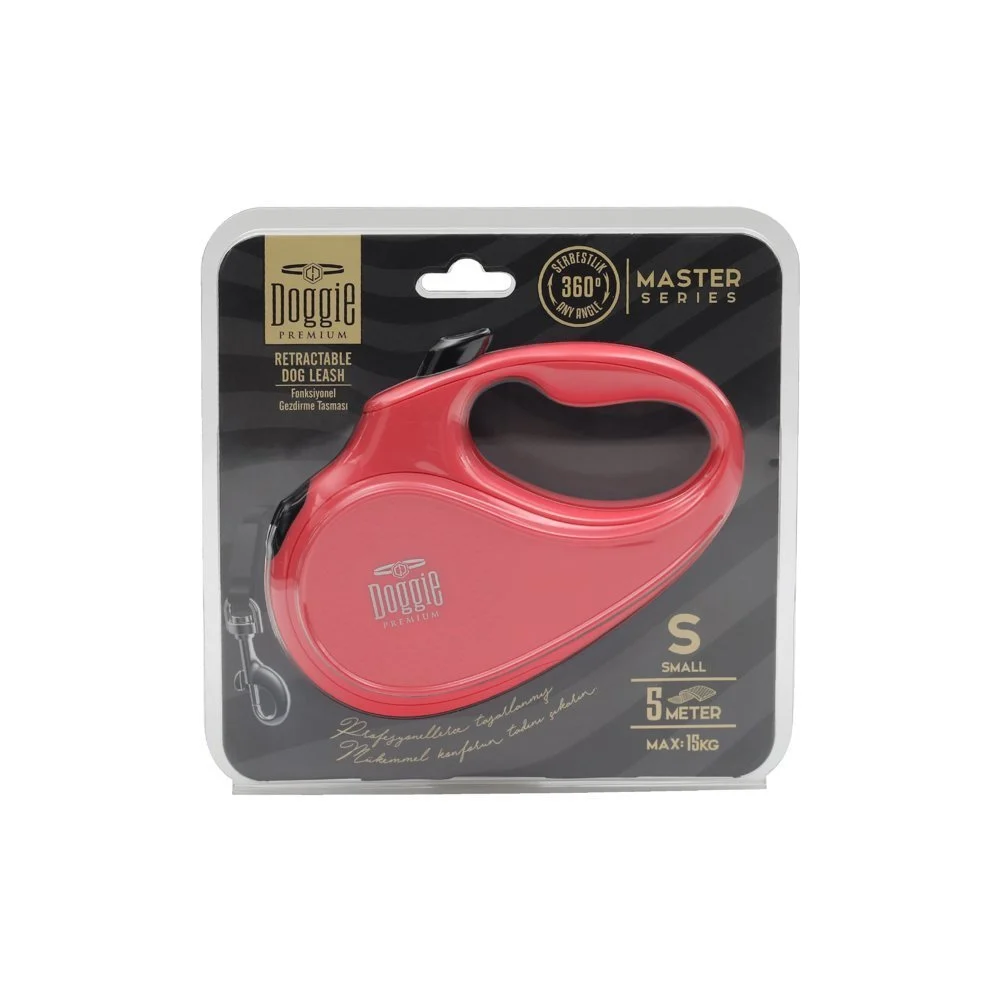 Doggie Master Retractable Dog Leash S 15kg 5m