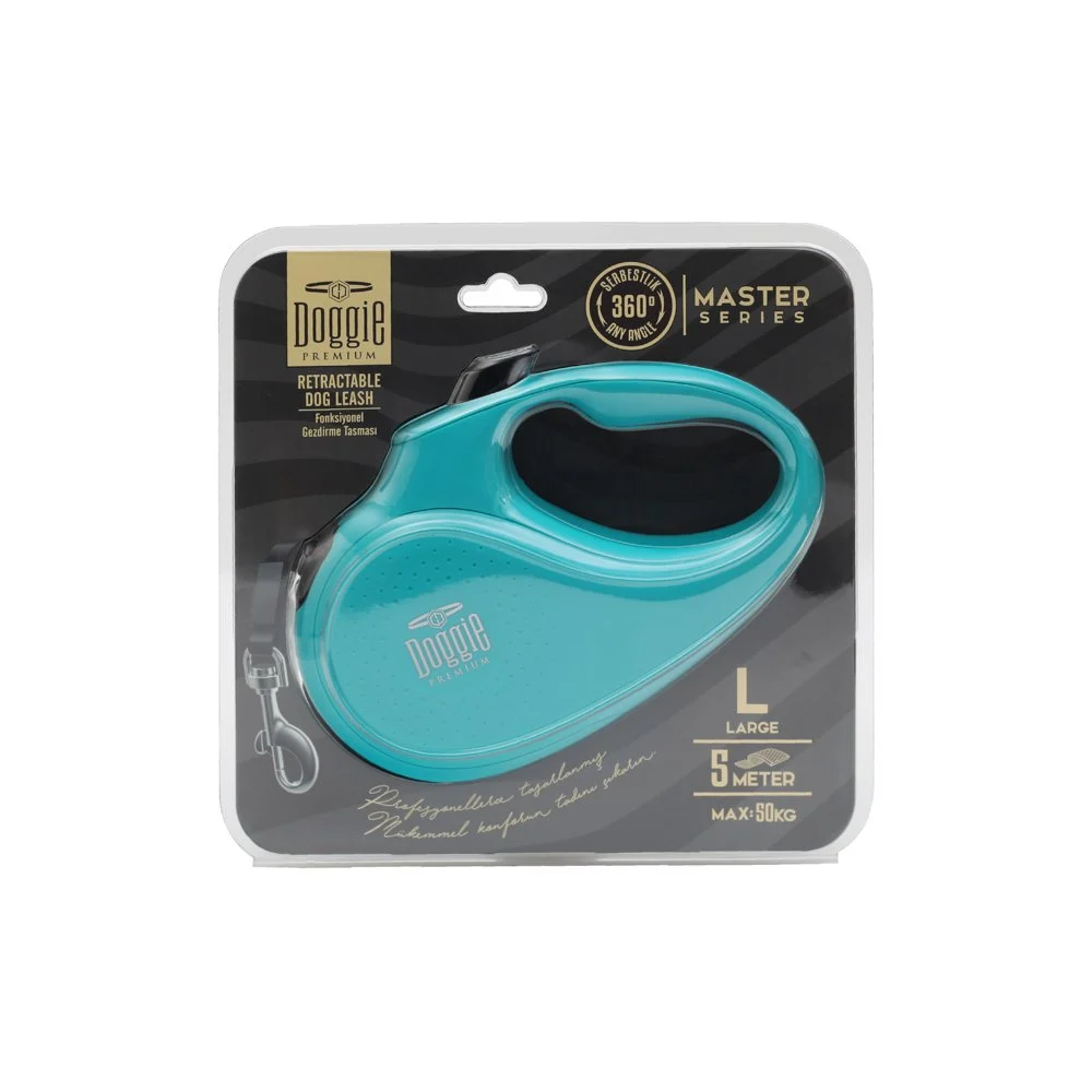 Doggie Master Retractable Dog Leash L 50kg 5m