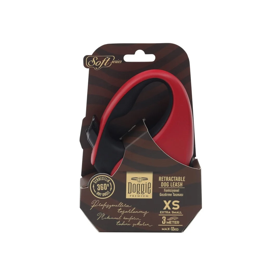 Doggie Soft Otomatik Makaralı Köpek Tasması XS 12kg 3m