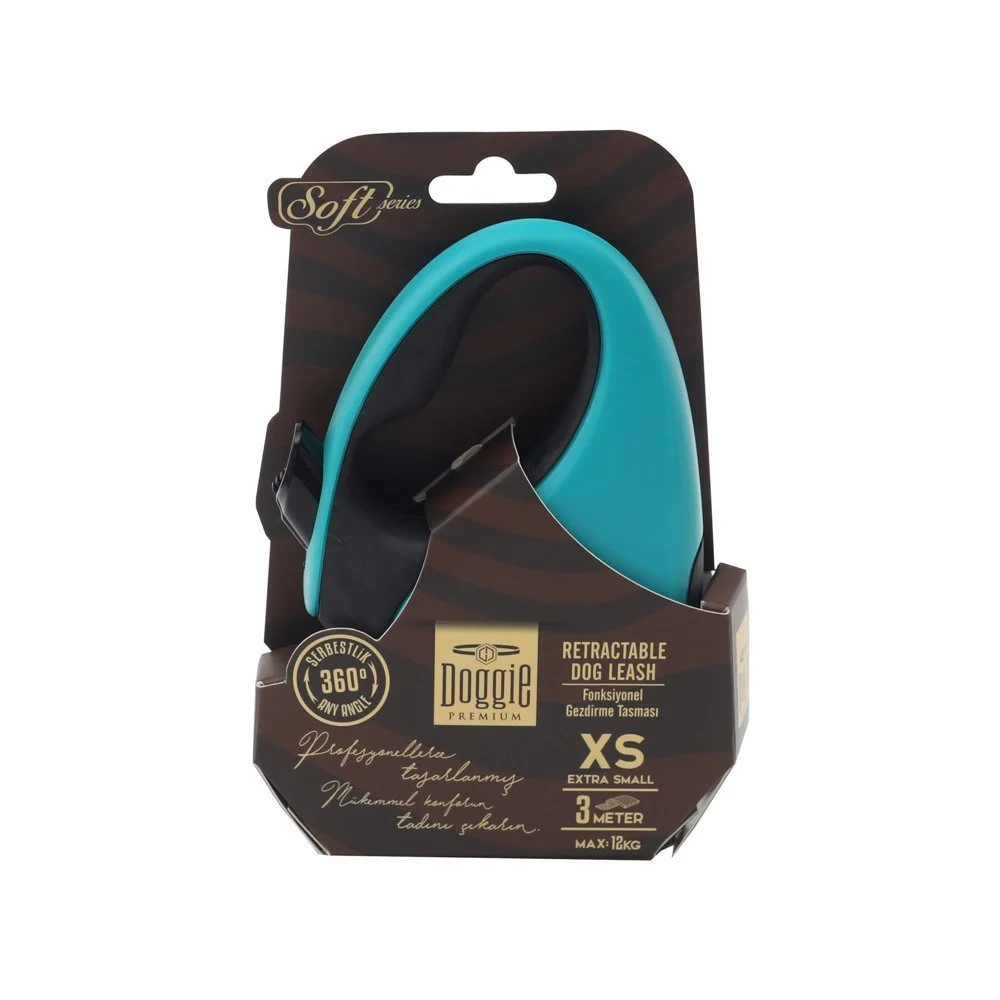 Doggie Soft Retractable Dog Leash XS 12kg 3m
