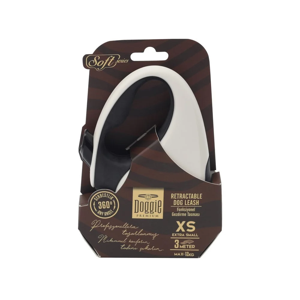 Doggie Soft Otomatik Makaralı Köpek Tasması XS 12kg 3m