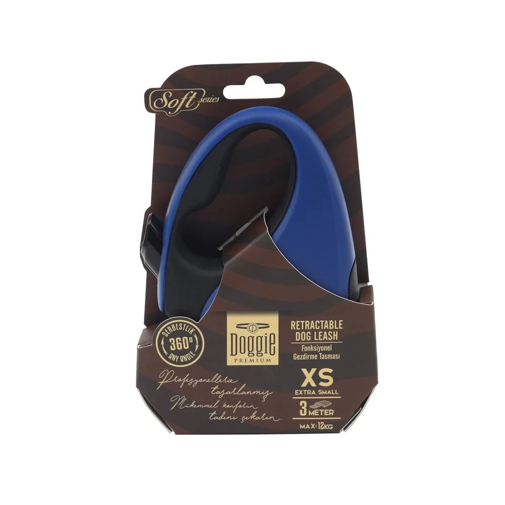Doggie Soft Otomatik Makaralı Köpek Tasması XS 12kg 3m